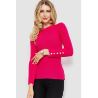 Кофта женская трикотажная однотонная, цвет розовый, 204R017