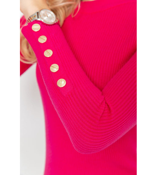 Кофта женская трикотажная однотонная, цвет розовый, 204R017