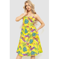Сарафан женский с цветочным принтом, цвет желтый, 221R1932-1