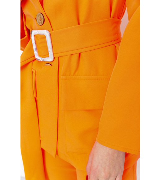Костюм жіночий однотонний класичний, колір помаранчевий, 115R0471