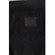 Джинсы женские с шифоновой вставкой, цвет черный, 201R5182