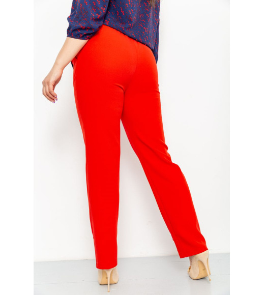 Женские классические брюки прямого кроя цвет Красный 102R287