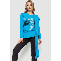 Кофта женская, цвет голубой, 167R2104