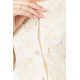 Блуза жіноча на гудзиках гіпюрова, колір кремовий, 204R157