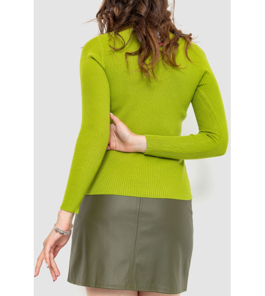 Кофта жіноча в рубчик, колір оливковий, 204R015
