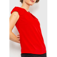 Блуза однотонна, колір червоний, 230R112