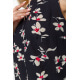 Майка женская нарядная с цветочным принтом, цвет черный, 102R331-2