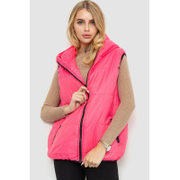 Жилетка женская с капюшоном, цвет розовый, 102R351