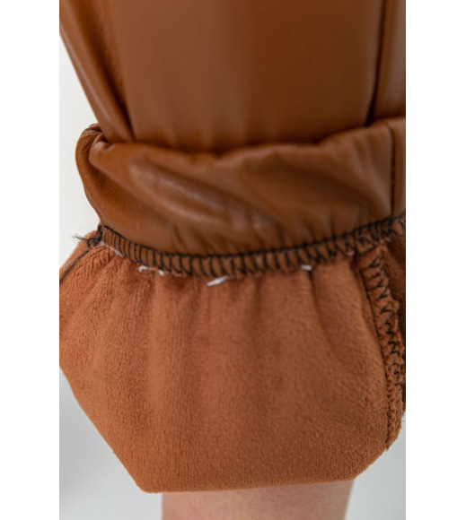 Лосины женские на флисе, цвет коричневый, 164R150
