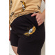 Жіноча піжама з принтом, колір бежево-чорний, 219RF-527
