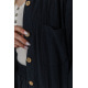 Костюм жіночий вільного крою тканина льон, колір чорний, 177R024