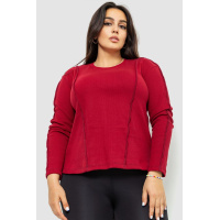 Лонгслив женский полубатал, цвет бордовый, 102R325-1