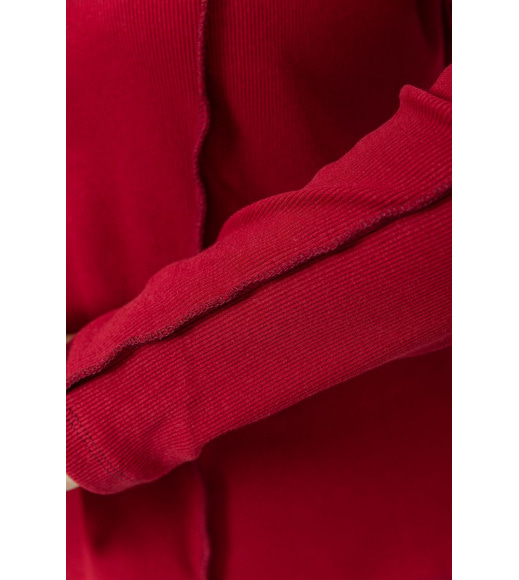 Лонгслив женский полубатал, цвет бордовый, 102R325-1