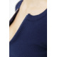 Кофта женская на молнии в рубчик, цвет синий, 204R003