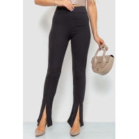 Лосины женские в рубчик, цвет черный, 205R535