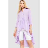 Рубашка женская удлиненная, цвет сиреневый, 176R106-1