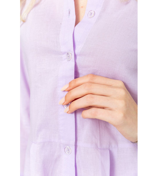 Рубашка женская удлиненная, цвет сиреневый, 176R106-1
