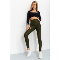 Лосины женские из бифлекса, цвет хаки, 220R001