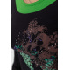 Кофта женская, цвет черно-зеленый, 167R2102