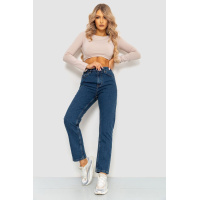 Джинсы женские MOM, цвет темно-синий, 233R1810068