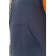 Худі жіночий на флісі, колір сіро-помаранчевий, 102R312