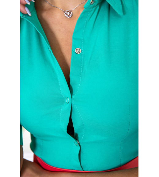 Блуза, цвет светло-зеленый, 167R054-2