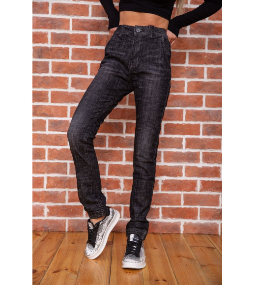 Жіночі джинси прямого крою грифельний колір 182R1409-1