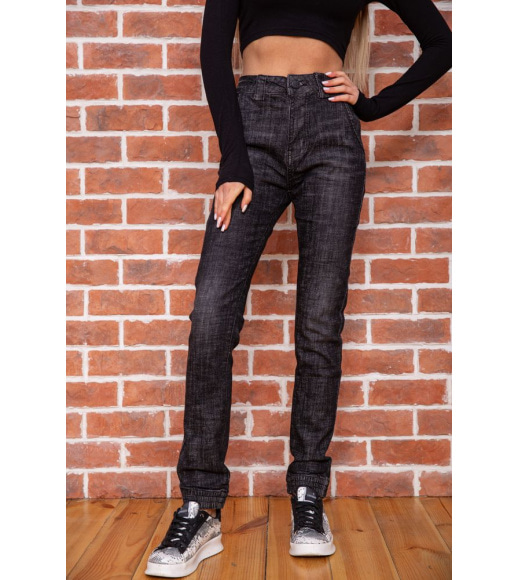 Женские джинсы прямого кроя грифельный цвет 182R1409-1