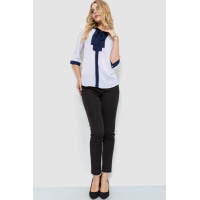 Блуза жіноча, колір біло-синій, 172R11-2