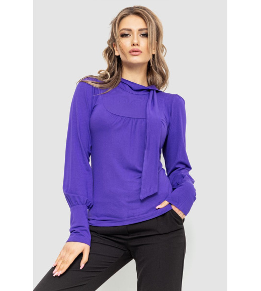 Кофта женская однотонная, цвет фиолетовый, 167R2135