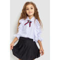 Блуза для девочек нарядная, цвет белый, 172R210