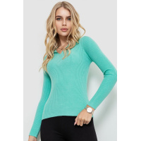 Кофта женская в рубчик, цвет мятный, 204R015