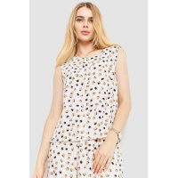 Майка женская с принтом, цвет молочный, 102R331-1