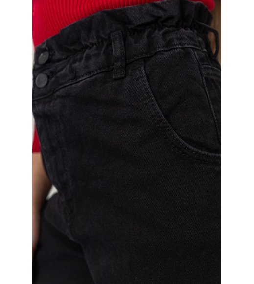 Джинси жіночі демісезонні, колір чорний, 164R3410