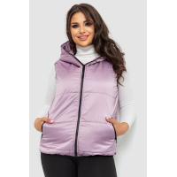 Жилетка женская с капюшоном, цвет светло-сиреневый, 102R351