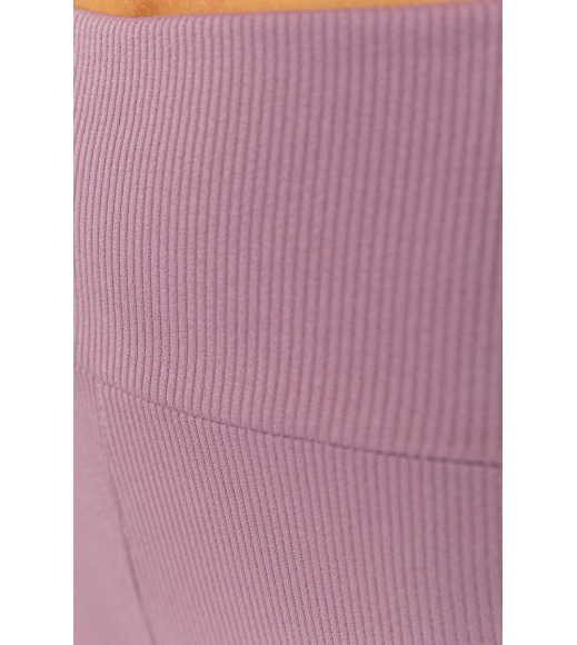 Лосини жіночі в рубчик на флісі, колір світло-сливовий, 205R706