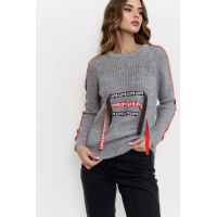 Свитер женский, цвет серый, 167R1007