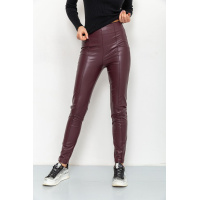 Лосины женские кожзам, цвет бордовый, 164R81