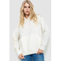 Худи женский с капюшоном, цвет молочный, 102R5175-1