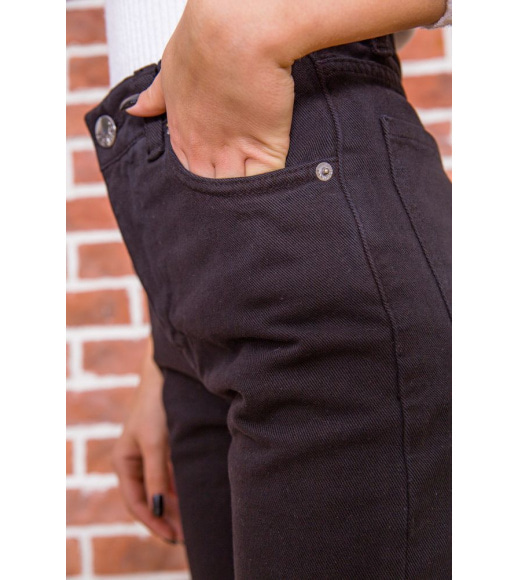 Черные женские джинсы широкого кроя 164R511