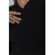 Кофта жіноча однотонна, колір чорний, 204R018