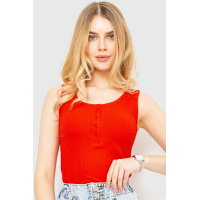 Майка женская в рубчик, цвет коралловый, 204R026