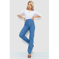 Брюки женские классические, цвет джинс, 214R320