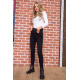 Стрейчеві жіночі джинси чорного кольору 167R2023-3