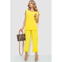 Костюм женский классический, цвет желтый, 102R5219