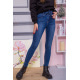 Прямые женские джинсы синего цвета 164R091