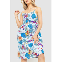 Сарафан женский с цветочным принтом, цвет голубой, 221R1932-1