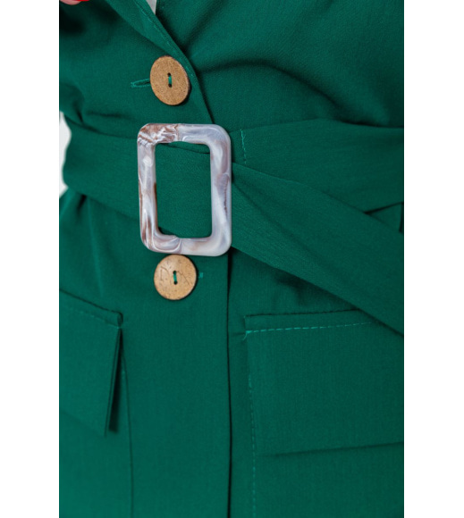Костюм жіночий однотонний класичний, колір зелений, 115R0471