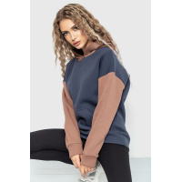 Худи женский на флисе, цвет серо-коричневый, 102R312