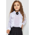 Блуза для девочек нарядная, цвет белый, 172R103